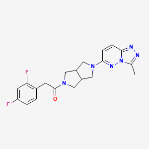 2-(2,4-difluorophenyl)-1-(5-{3-methyl-[1,2,4]triazolo[4,3-b]pyridazin-6-yl}-octahydropyrrolo[3,4-c]pyrrol-2-yl)ethan-1-one