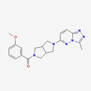 2-(3-methoxybenzoyl)-5-{3-methyl-[1,2,4]triazolo[4,3-b]pyridazin-6-yl}-octahydropyrrolo[3,4-c]pyrrole