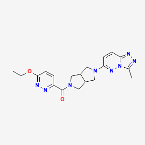 3-ethoxy-6-(5-{3-methyl-[1,2,4]triazolo[4,3-b]pyridazin-6-yl}-octahydropyrrolo[3,4-c]pyrrole-2-carbonyl)pyridazine