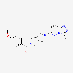 2-(3-fluoro-4-methoxybenzoyl)-5-{3-methyl-[1,2,4]triazolo[4,3-b]pyridazin-6-yl}-octahydropyrrolo[3,4-c]pyrrole