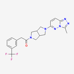 1-(5-{3-methyl-[1,2,4]triazolo[4,3-b]pyridazin-6-yl}-octahydropyrrolo[3,4-c]pyrrol-2-yl)-2-[3-(trifluoromethyl)phenyl]ethan-1-one