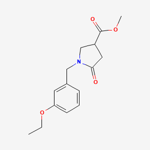 B6461667 methyl 1-[(3-ethoxyphenyl)methyl]-5-oxopyrrolidine-3-carboxylate CAS No. 2549053-39-4