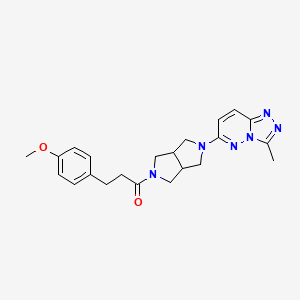 3-(4-methoxyphenyl)-1-(5-{3-methyl-[1,2,4]triazolo[4,3-b]pyridazin-6-yl}-octahydropyrrolo[3,4-c]pyrrol-2-yl)propan-1-one