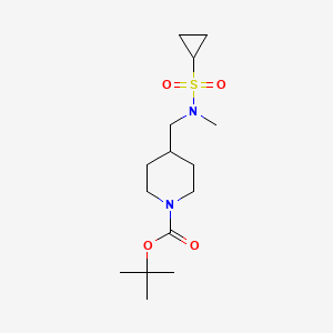 tert-butyl 4-[(N-methylcyclopropanesulfonamido)methyl]piperidine-1-carboxylate