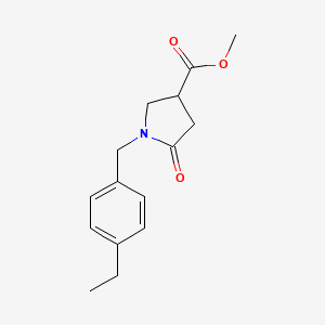 methyl 1-[(4-ethylphenyl)methyl]-5-oxopyrrolidine-3-carboxylate