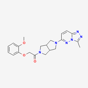 2-(2-methoxyphenoxy)-1-(5-{3-methyl-[1,2,4]triazolo[4,3-b]pyridazin-6-yl}-octahydropyrrolo[3,4-c]pyrrol-2-yl)ethan-1-one