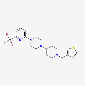 1-{1-[(thiophen-3-yl)methyl]piperidin-4-yl}-4-[6-(trifluoromethyl)pyridin-2-yl]piperazine