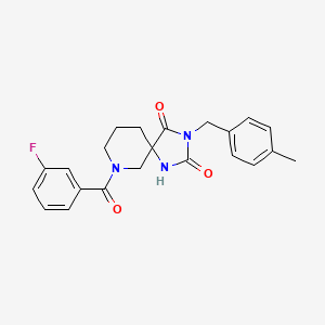 7-(3-fluorobenzoyl)-3-[(4-methylphenyl)methyl]-1,3,7-triazaspiro[4.5]decane-2,4-dione