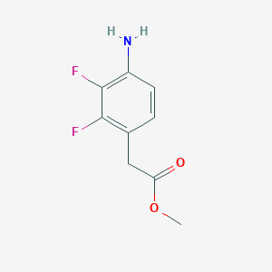molecular formula C9H9F2NO2 B064619 Methyl (4-Amino-2,3-difluorophenyl)acetate CAS No. 192650-56-9