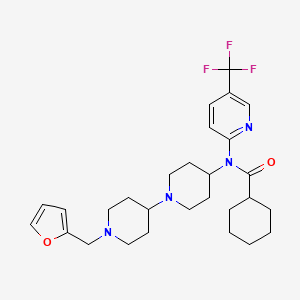 N-{1'-[(furan-2-yl)methyl]-[1,4'-bipiperidine]-4-yl}-N-[5-(trifluoromethyl)pyridin-2-yl]cyclohexanecarboxamide