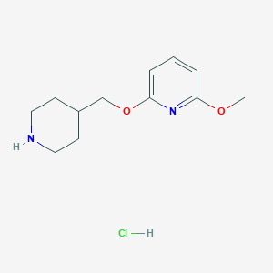 2-methoxy-6-[(piperidin-4-yl)methoxy]pyridine hydrochloride
