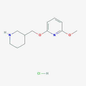 2-methoxy-6-[(piperidin-3-yl)methoxy]pyridine hydrochloride