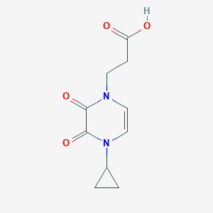 3-(4-cyclopropyl-2,3-dioxo-1,2,3,4-tetrahydropyrazin-1-yl)propanoic acid