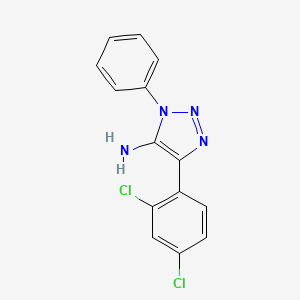 4-(2,4-dichlorophenyl)-1-phenyl-1H-1,2,3-triazol-5-amine