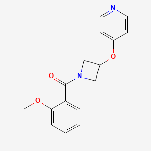molecular formula C16H16N2O3 B6462473 4-{[1-(2-methoxybenzoyl)azetidin-3-yl]oxy}pyridine CAS No. 2549015-35-0