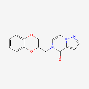 5-[(2,3-dihydro-1,4-benzodioxin-2-yl)methyl]-4H,5H-pyrazolo[1,5-a]pyrazin-4-one
