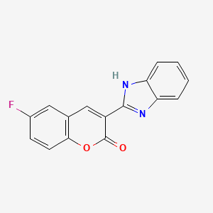 3-(1H-1,3-benzodiazol-2-yl)-6-fluoro-2H-chromen-2-one