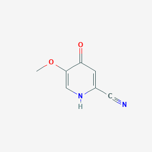 5-Methoxy-4-oxo-1H-pyridine-2-carbonitrile