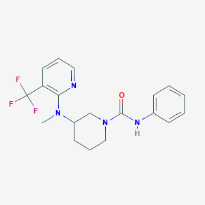 3-{methyl[3-(trifluoromethyl)pyridin-2-yl]amino}-N-phenylpiperidine-1-carboxamide