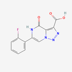 6-(2-fluorophenyl)-4-oxo-4H,5H-[1,2,3]triazolo[1,5-a]pyrazine-3-carboxylic acid