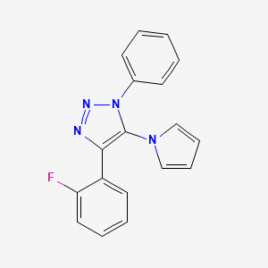 4-(2-fluorophenyl)-1-phenyl-5-(1H-pyrrol-1-yl)-1H-1,2,3-triazole