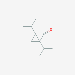 molecular formula C10H16O B064630 Bicyclo[1.1.0]butanone, 1,3-bis(1-methylethyl)-(9CI) CAS No. 166325-45-7