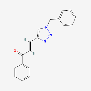 B6463130 (2E)-3-(1-benzyl-1H-1,2,3-triazol-4-yl)-1-phenylprop-2-en-1-one CAS No. 2549133-37-9