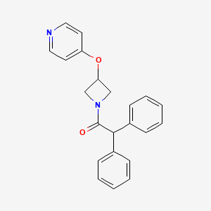 2,2-diphenyl-1-[3-(pyridin-4-yloxy)azetidin-1-yl]ethan-1-one