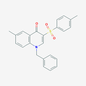1-benzyl-6-methyl-3-(4-methylbenzenesulfonyl)-1,4-dihydroquinolin-4-one