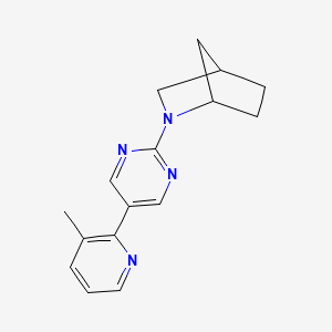 2-[5-(3-methylpyridin-2-yl)pyrimidin-2-yl]-2-azabicyclo[2.2.1]heptane