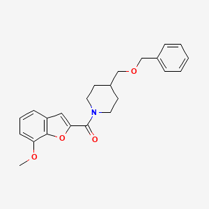4-[(benzyloxy)methyl]-1-(7-methoxy-1-benzofuran-2-carbonyl)piperidine