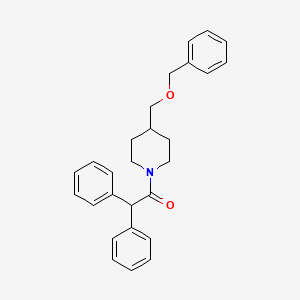 molecular formula C27H29NO2 B6463721 1-{4-[(benzyloxy)methyl]piperidin-1-yl}-2,2-diphenylethan-1-one CAS No. 1323548-86-2