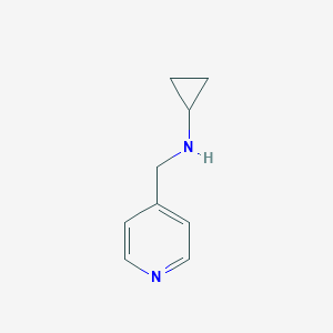 molecular formula C9H12N2 B064645 N-(pyridin-4-ylmethyl)cyclopropanamine CAS No. 193153-60-5