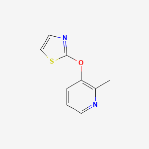 molecular formula C9H8N2OS B6464662 2-methyl-3-(1,3-thiazol-2-yloxy)pyridine CAS No. 2640895-24-3