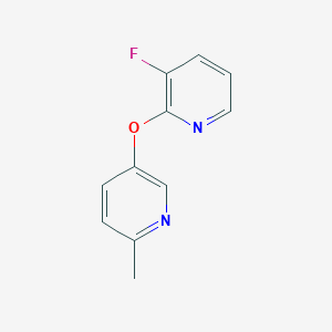 molecular formula C11H9FN2O B6464709 5-[(3-fluoropyridin-2-yl)oxy]-2-methylpyridine CAS No. 2640892-19-7