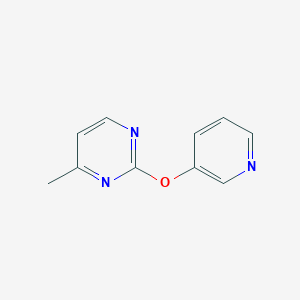 molecular formula C10H9N3O B6464780 4-methyl-2-(pyridin-3-yloxy)pyrimidine CAS No. 2640943-48-0