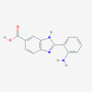 molecular formula C14H11N3O2 B064648 2-(2-Aminophenyl)-1H-benzimidazole-5-carboxylic acid CAS No. 190121-97-2
