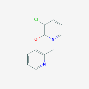 molecular formula C11H9ClN2O B6464900 3-[(3-chloropyridin-2-yl)oxy]-2-methylpyridine CAS No. 2640902-32-3