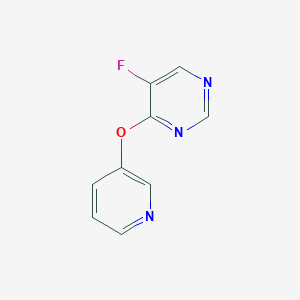 molecular formula C9H6FN3O B6465201 5-fluoro-4-(pyridin-3-yloxy)pyrimidine CAS No. 2640846-90-6