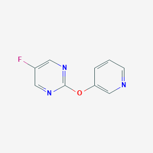 molecular formula C9H6FN3O B6465210 5-fluoro-2-(pyridin-3-yloxy)pyrimidine CAS No. 2640947-61-9
