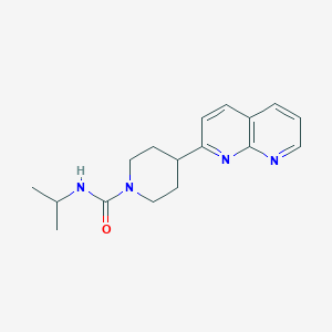 molecular formula C17H22N4O B6465247 4-(1,8-naphthyridin-2-yl)-N-(propan-2-yl)piperidine-1-carboxamide CAS No. 2640943-37-7