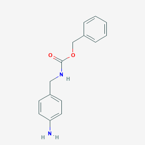 molecular formula C15H16N2O2 B064655 Benzyl 4-aminobenzylcarbamate CAS No. 168050-39-3