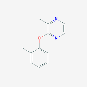 molecular formula C12H12N2O B6465671 2-methyl-3-(2-methylphenoxy)pyrazine CAS No. 2640897-53-4