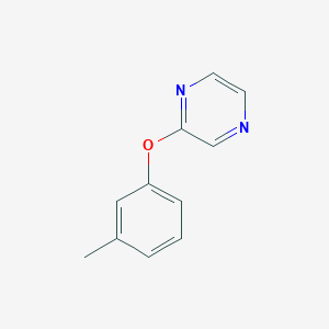 molecular formula C11H10N2O B6465711 2-(3-methylphenoxy)pyrazine CAS No. 1374102-49-4