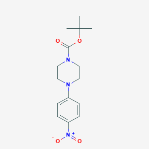 molecular formula C15H21N3O4 B064658 1-Boc-4-(4-Nitrophenyl)piperazine CAS No. 182618-86-6