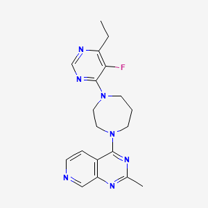 molecular formula C19H22FN7 B6465941 1-(6-ethyl-5-fluoropyrimidin-4-yl)-4-{2-methylpyrido[3,4-d]pyrimidin-4-yl}-1,4-diazepane CAS No. 2640943-55-9