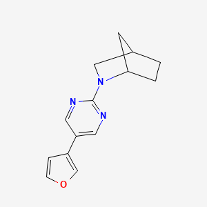 2-[5-(furan-3-yl)pyrimidin-2-yl]-2-azabicyclo[2.2.1]heptane