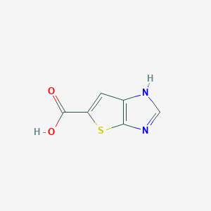 molecular formula C6H4N2O2S B064662 1h-Thieno[2,3-d]imidazole-5-carboxylic acid CAS No. 193066-59-0