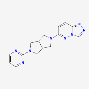 molecular formula C15H16N8 B6466325 2-(5-{[1,2,4]triazolo[4,3-b]pyridazin-6-yl}-octahydropyrrolo[3,4-c]pyrrol-2-yl)pyrimidine CAS No. 2640828-94-8