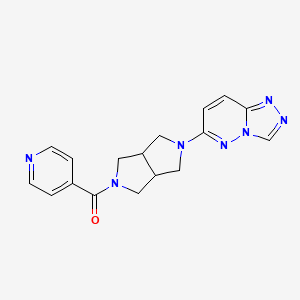 molecular formula C17H17N7O B6466754 4-(5-{[1,2,4]triazolo[4,3-b]pyridazin-6-yl}-octahydropyrrolo[3,4-c]pyrrole-2-carbonyl)pyridine CAS No. 2640815-22-9